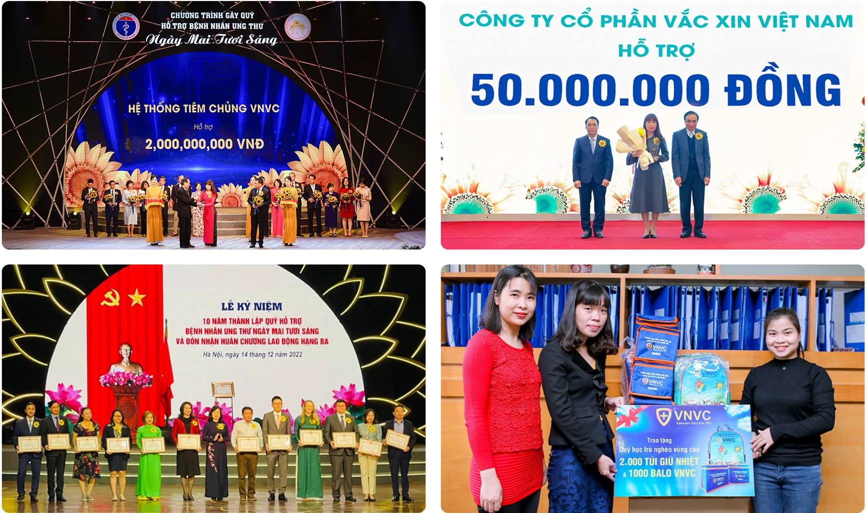 vnvc đồng hành cùng nhiều quỹ và chương trình cộng đồng