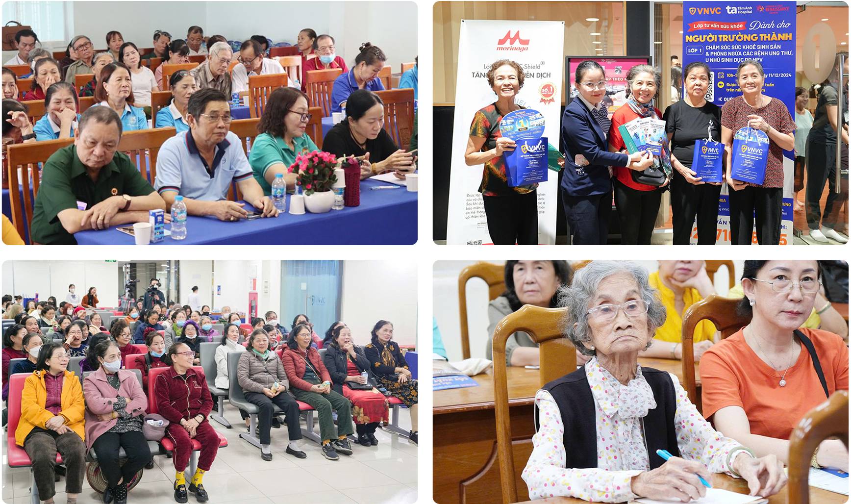 vnvc tổ chức các chương trình tư vấn chăm sóc sức khỏe cho người lớn