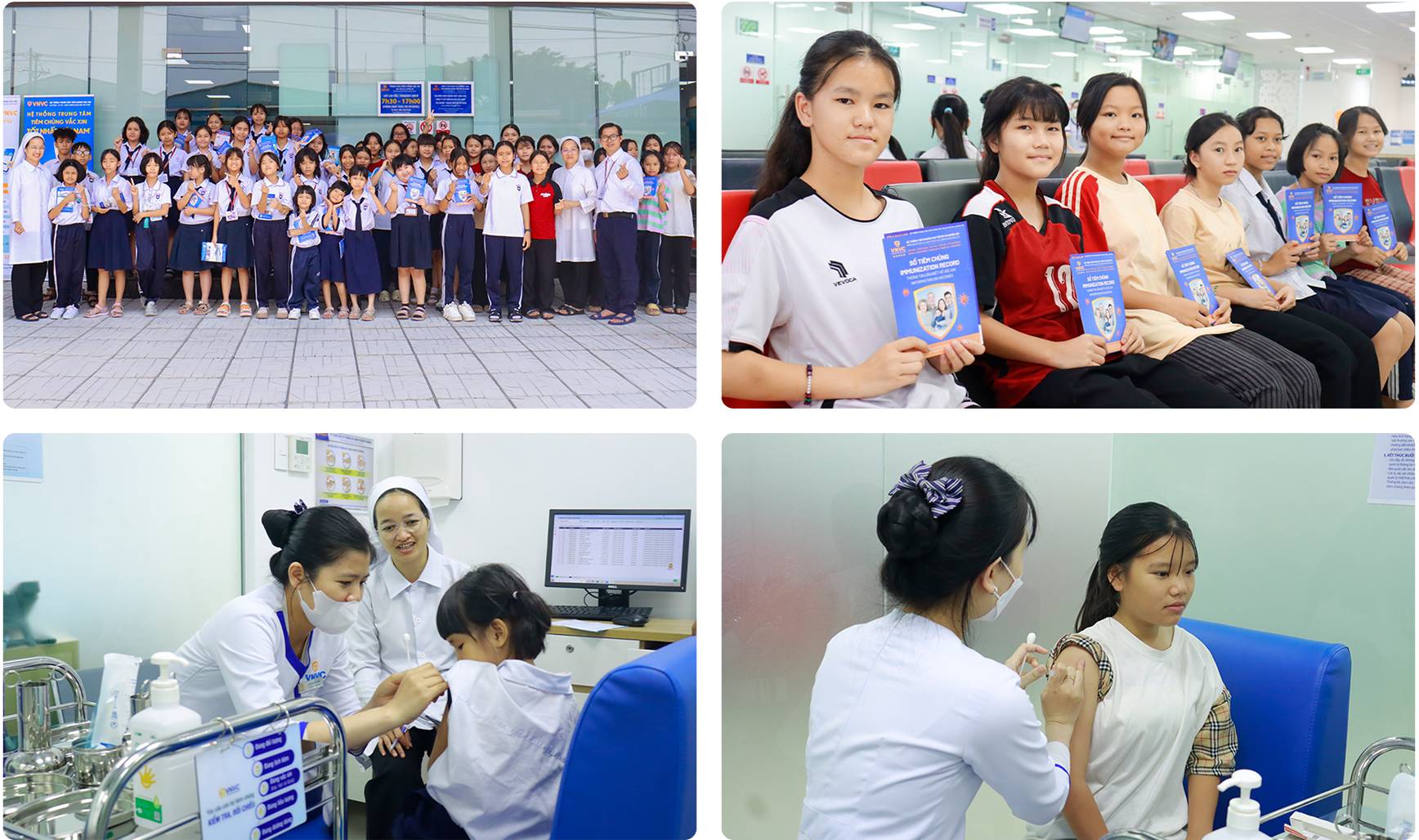 vnvc tổ chức tiêm miễn phí nhiều loại vắc xin cho trẻ em dân tộc thiểu số